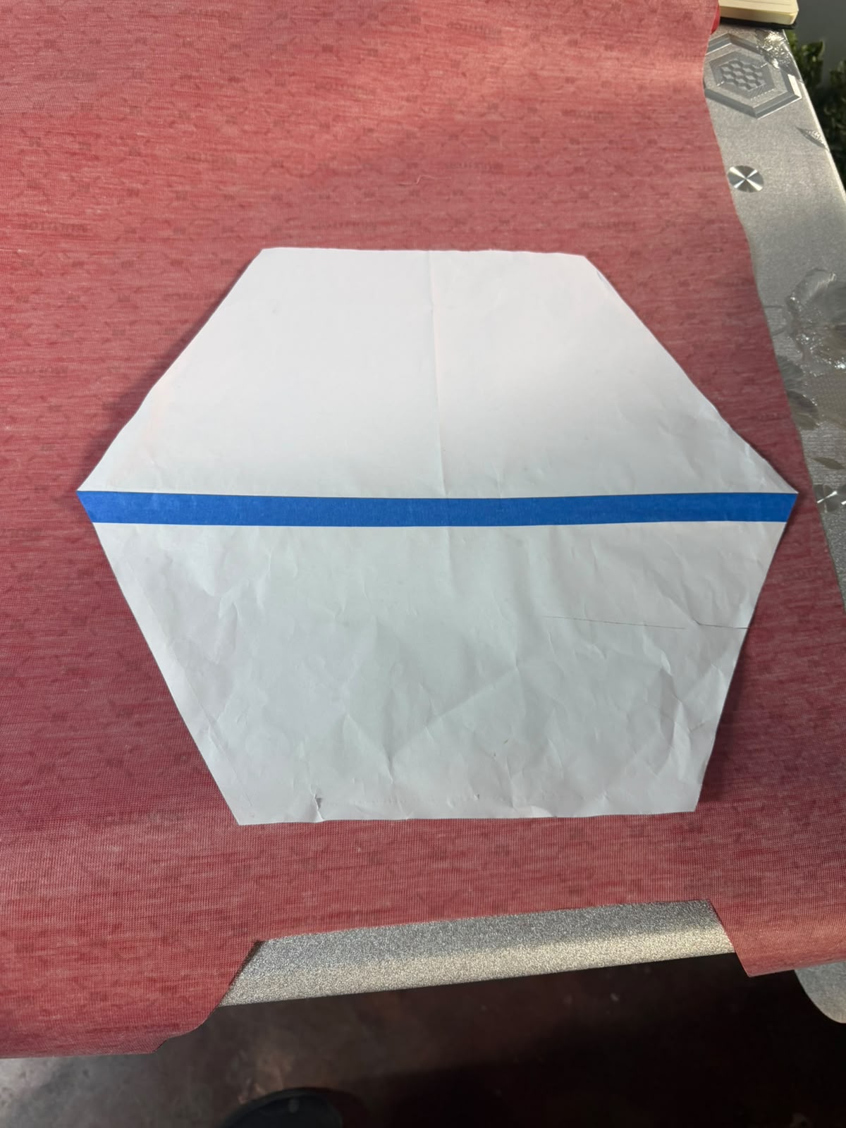Detalle de confección del puff Arsyl